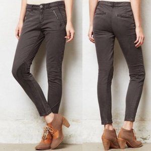 Pilcro Picardy Jodphur Gray Skinny Moto Pants
